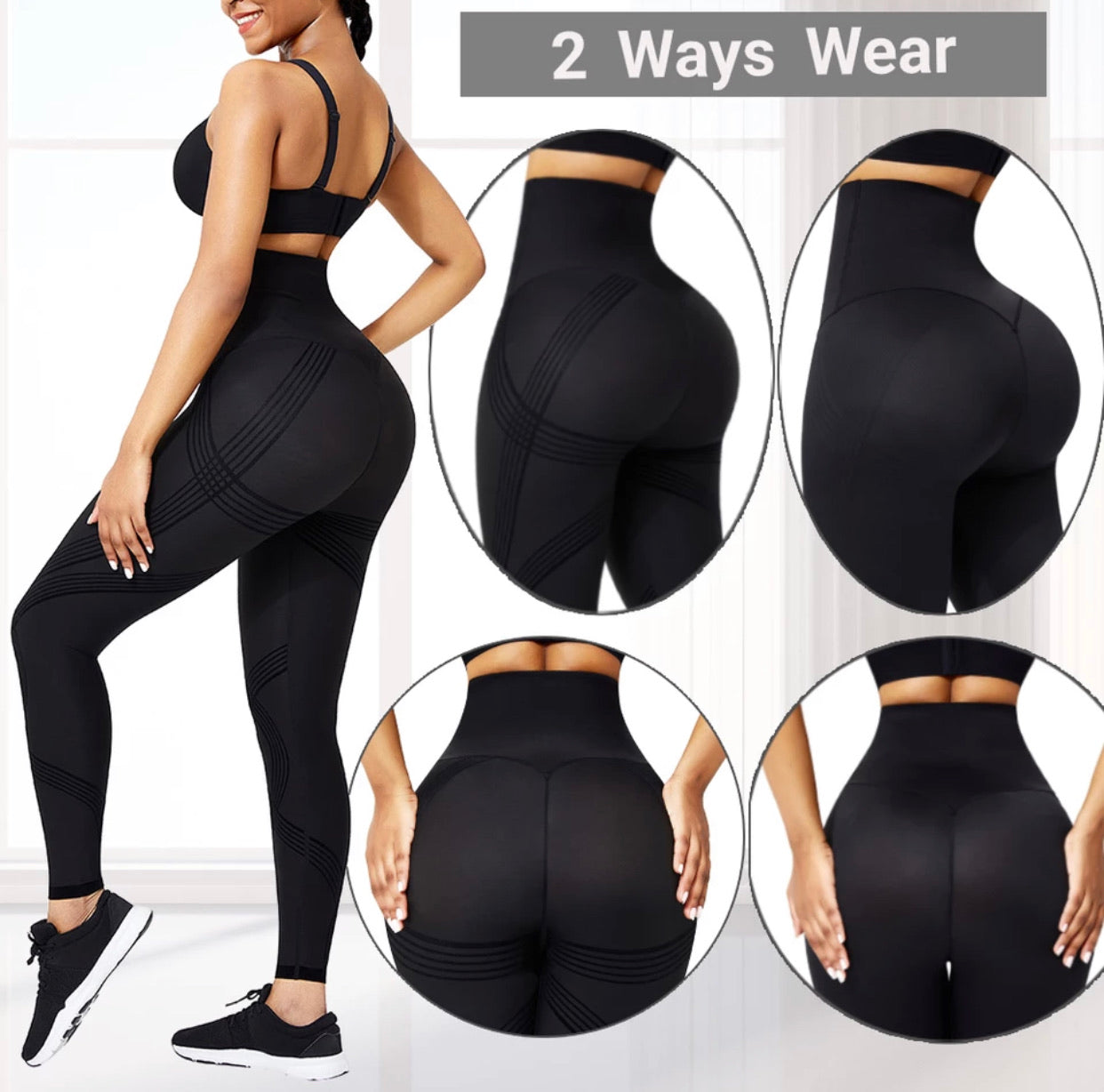 Reversible Seamless Body Shaping Leggings